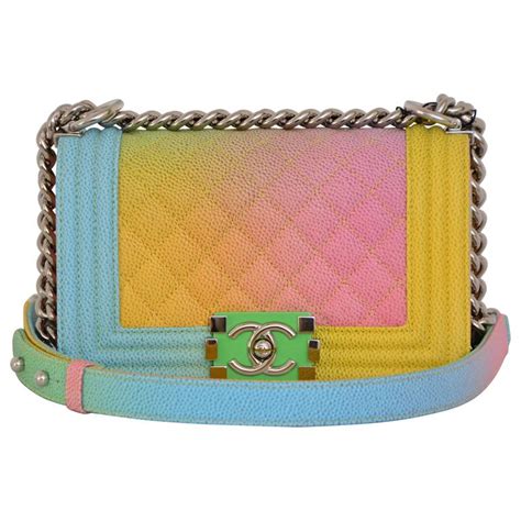 rainbow chanel purse|chanel boy original.